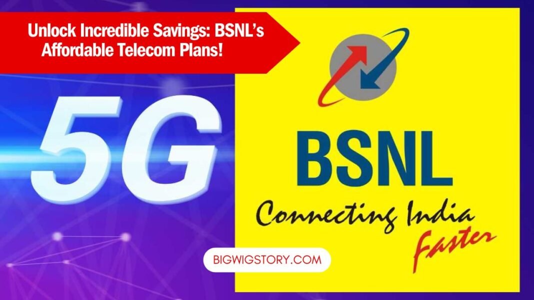 BSNL logo representing Bharat Sanchar Nigam Limited, a leading telecom service provider in India.